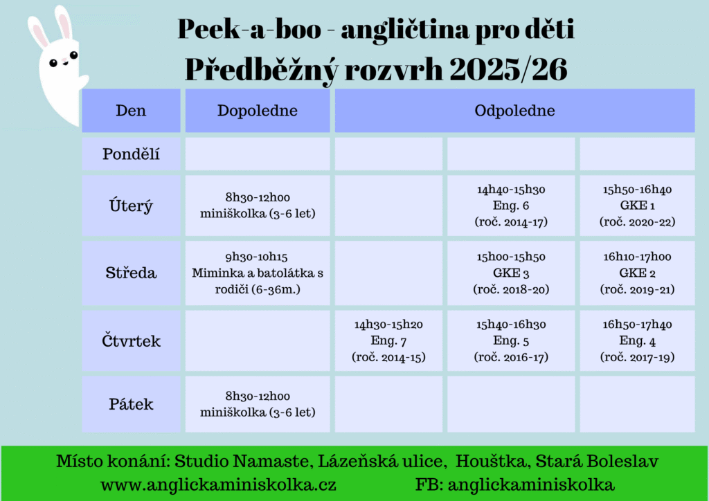 Rozvrh lekcí 202526